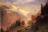 Albert Bierstadt Wall Art - View of the Grindelwald
